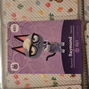 Animal Crossing Amiibo Card, Raymond